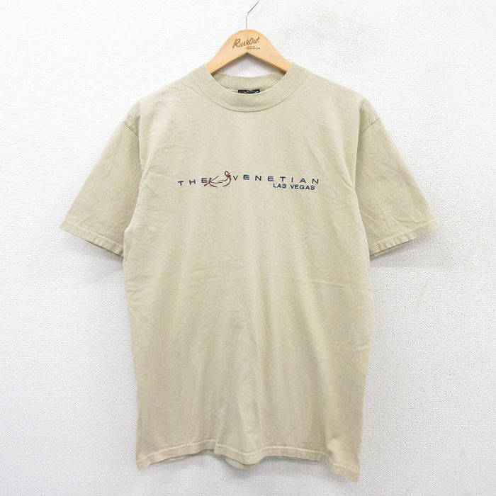 00s 半袖Tシャツ VENETIAN刺繍 ベージュ M | 古着