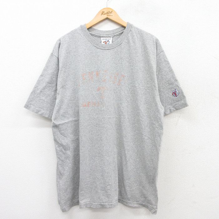 【20%OFF】XL★古着 半袖 ビンテージ Tシャツ メンズ 90年代 90s テネシー 大きいサイズ クルーネック USA製 グレー 霜降り 25aug20 中古