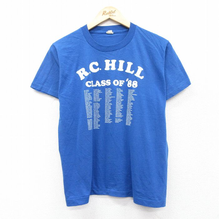 【50%OFF】スクリーンスターズ 80s 半袖Tシャツ RC HILL ブルー M | 古着