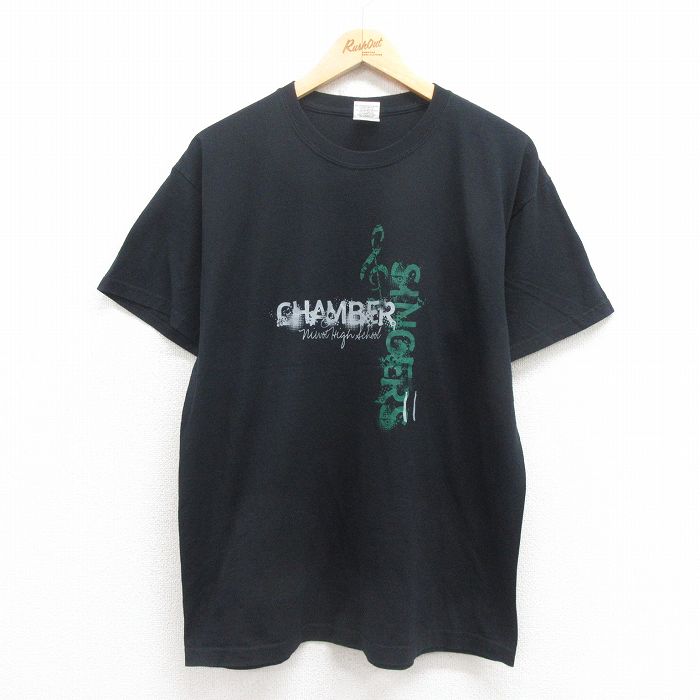 00s 半袖Tシャツ CHAMBER ブラック L | 古着