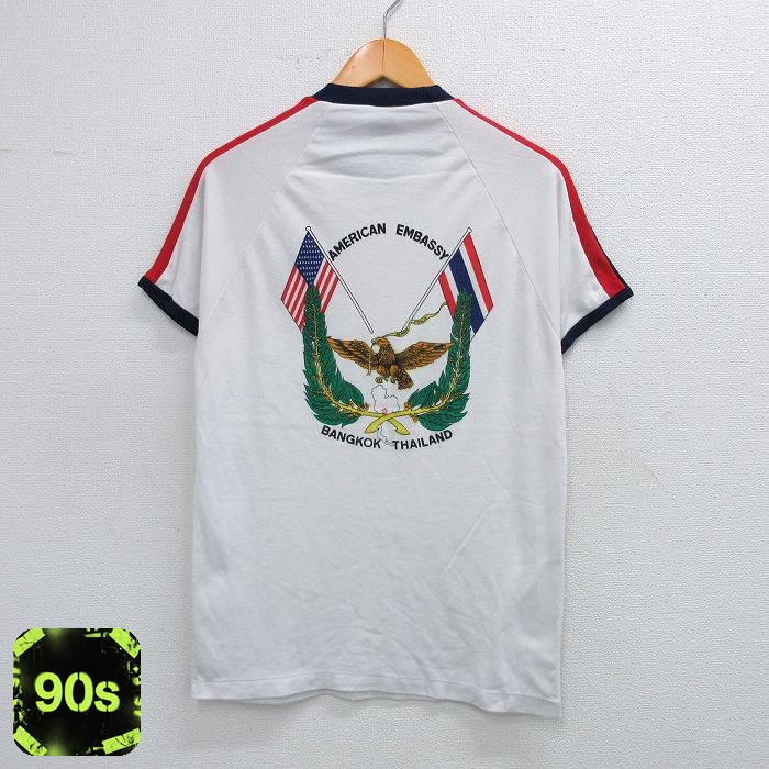 90s 半袖Tシャツ ミリタリー ホワイト M | 古着