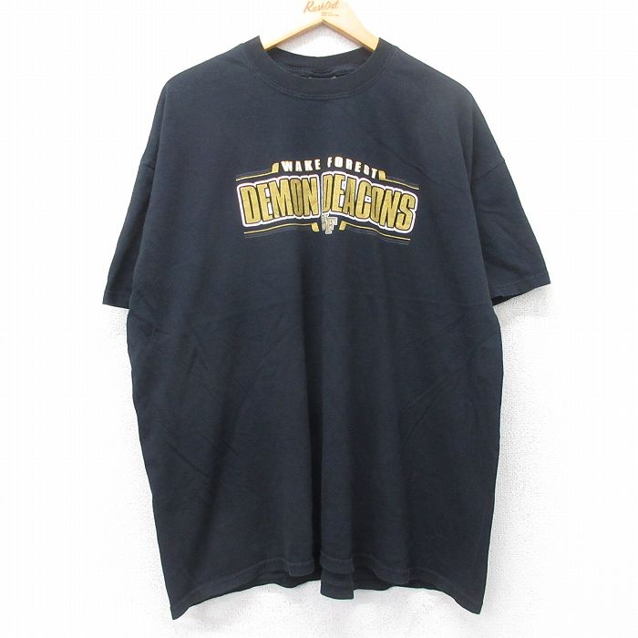 00s 半袖Tシャツ DEMON DEACONSプリント ブラック XL | 古着