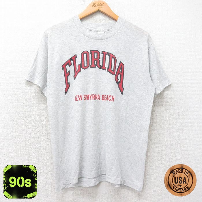 90s 半袖Tシャツ フロリダ グレー M | 古着