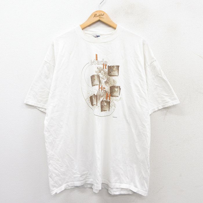 ジャージーズ 00s 半袖Tシャツ 魚ルアー ホワイト XL | 古着