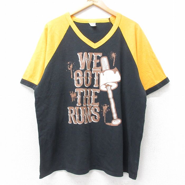 90s 半袖Tシャツ WE GOT ラグラン ブラック XL | 古着