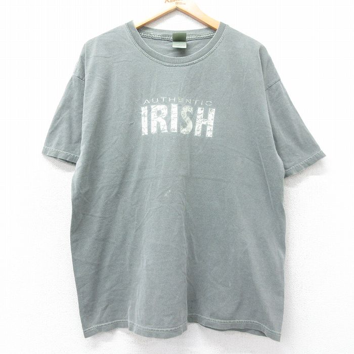 00s 半袖Tシャツ IRISH グリーン XL | 古着