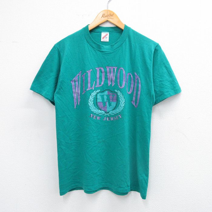80s 半袖Tシャツ ワイルドウッド ライトブルー M | 古着