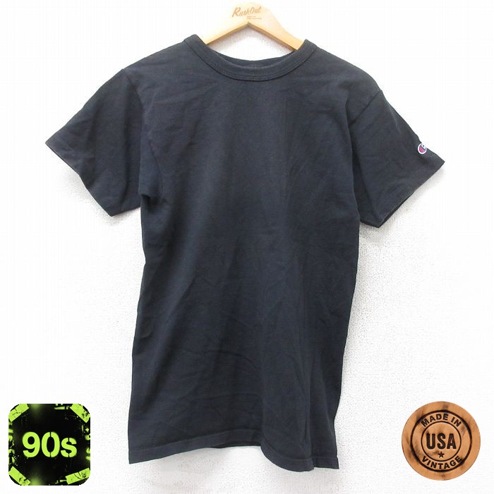 【50%OFF】チャンピオン 90s 半袖Tシャツ ブラック S | 古着