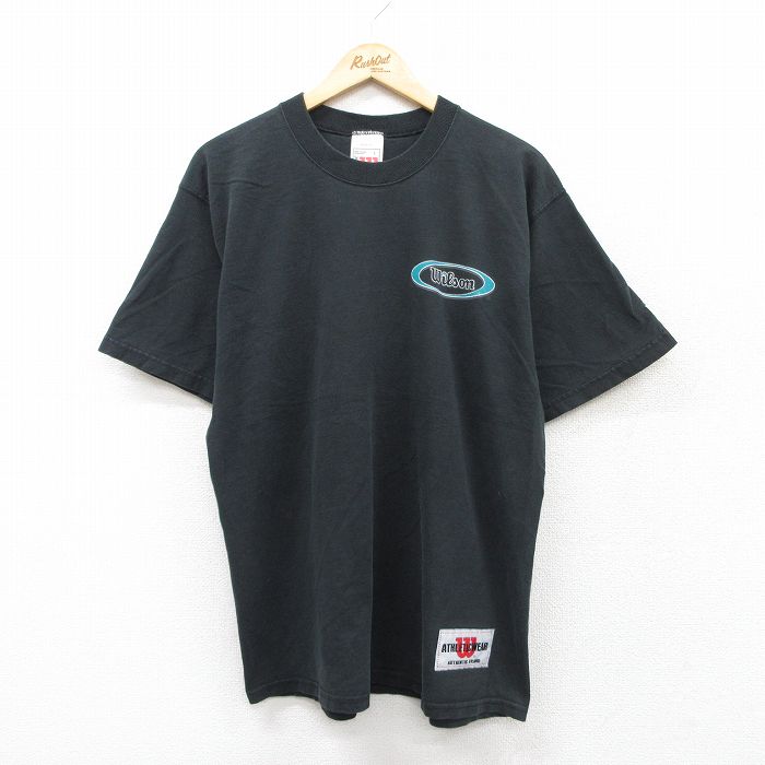 ウィルソン 90s 半袖Tシャツ ワンポイントロゴ ブラック L | 古着