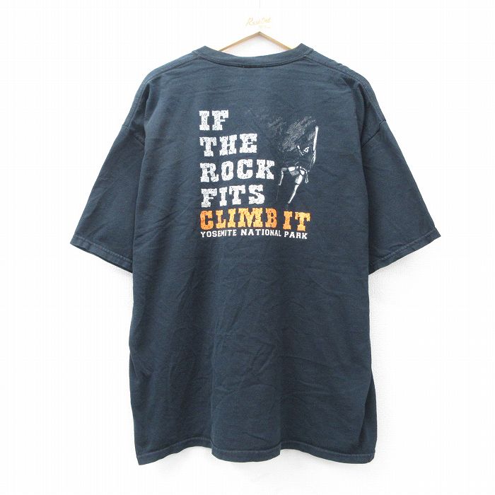 00s 半袖Tシャツ クライミング ブラック XL | 古着
