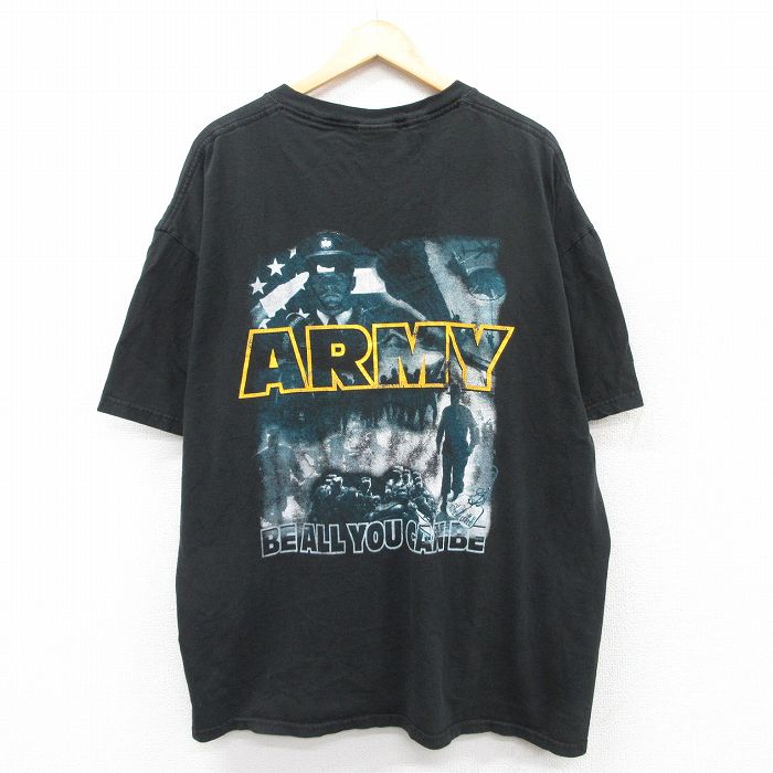 ジャージーズ 00s 半袖Tシャツ ARMY ブラック XL | 古着