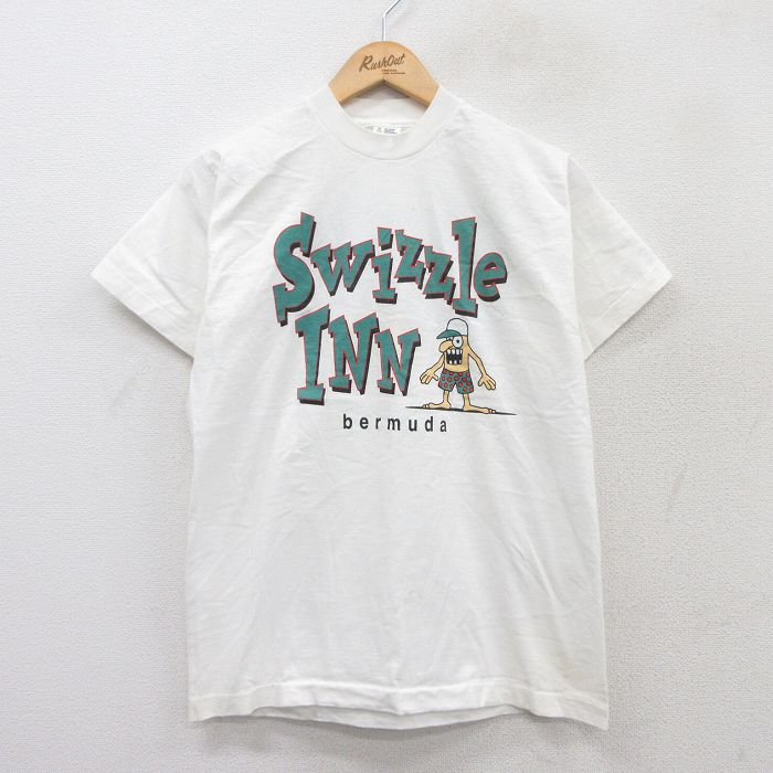 フルーツオブザルーム 90s 半袖Tシャツ Swizzle INN ホワイト M | 古着