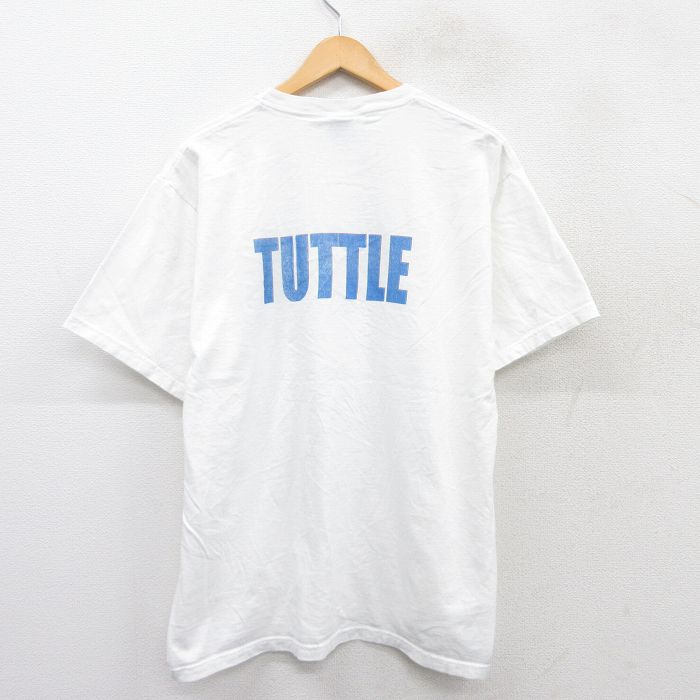 XL★古着 フルーツオブザルーム 半袖 ビンテージ Tシャツ メンズ 00年代 00s Y2K ベースボール 大きいサイズ コットン クルーネック 白 ホワイト 25sep03 中古