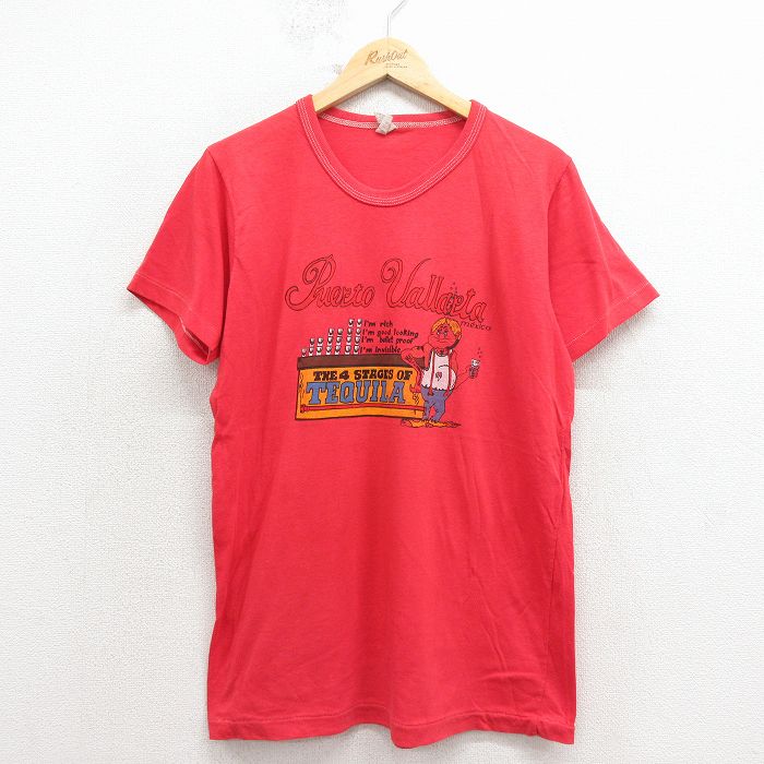 テキーラ 70s 半袖Tシャツ レッド L | 古着