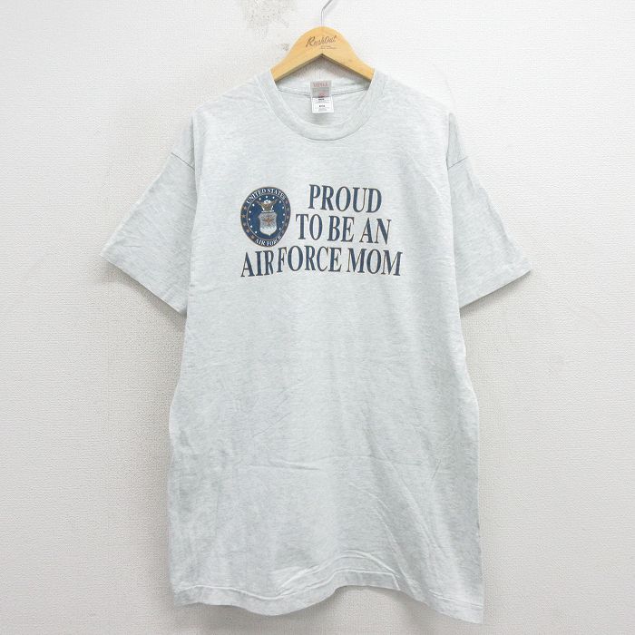 フルーツオブザルーム 90s 半袖Tシャツ USエアフォース グレー XL | 古着