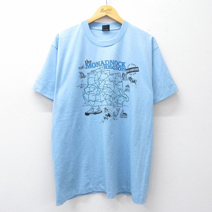 フルーツオブザルーム 90s 半袖Tシャツ MONADNOCK ネイビー XL | 古着