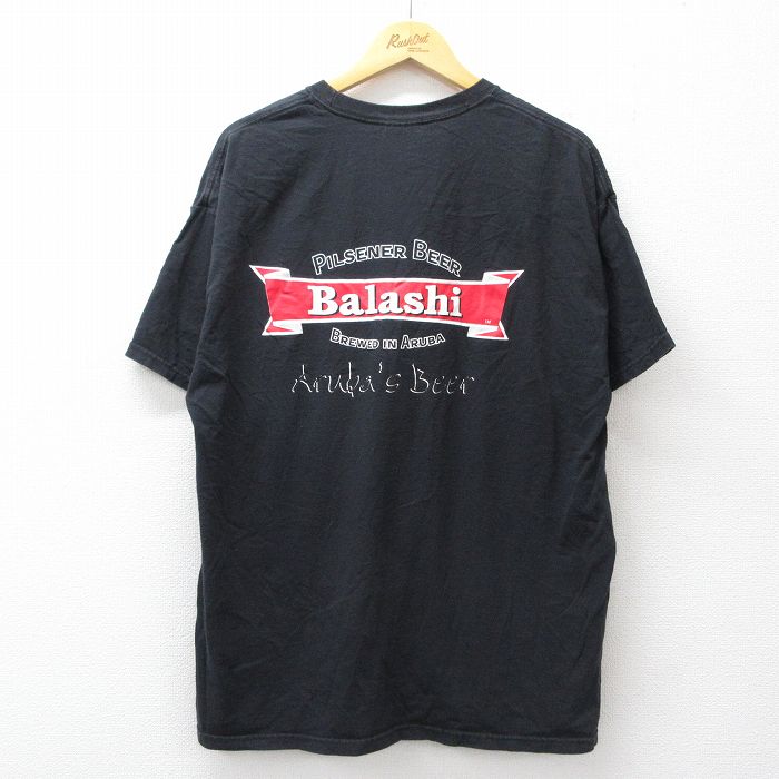 【20％OFF】ヘインズ 00s 半袖Tシャツ Balashi ブラック メンズXL相当 | 古着