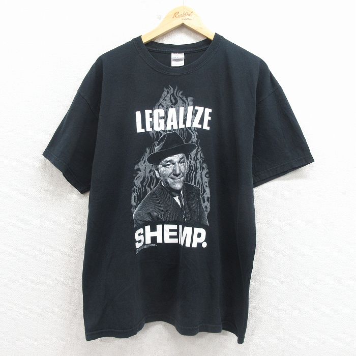 スリーストゥージス 00s 半袖Tシャツ 三ばか大将 ブラック メンズXL相当 | 古着