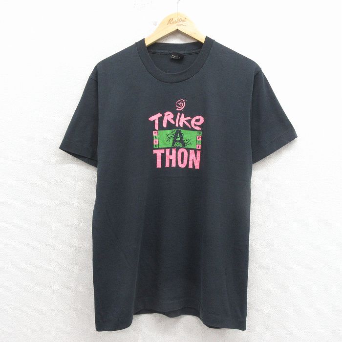 スクリーンスターズ 80s 半袖Tシャツ TRIKE ブラック L | 古着
