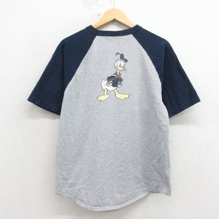 ディズニー 00s 半袖Tシャツ ドナルド グレー L | 古着