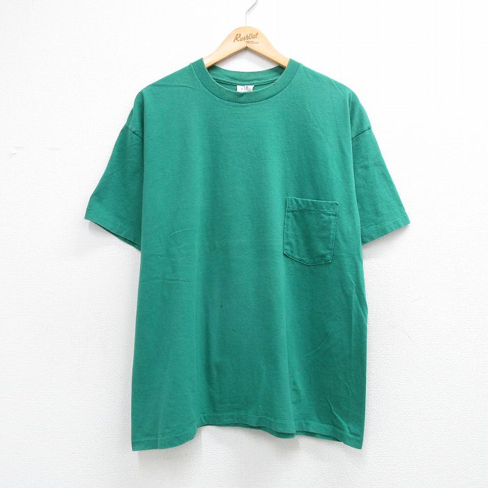 ギャップ 90s 半袖Tシャツ 胸ポケット グリーン メンズXL相当 | 古着