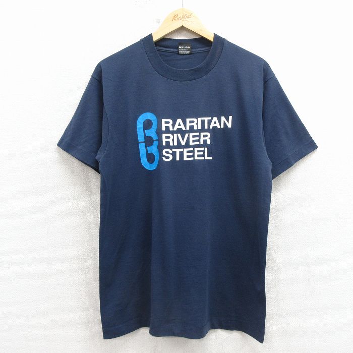 【20%OFF】スクリーンスターズ 80s 半袖Tシャツ RARITAN ネイビー メンズL相当 | 古着
