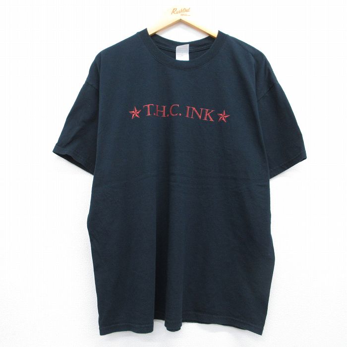 00s 半袖Tシャツ THC INK ブラック XL | 古着