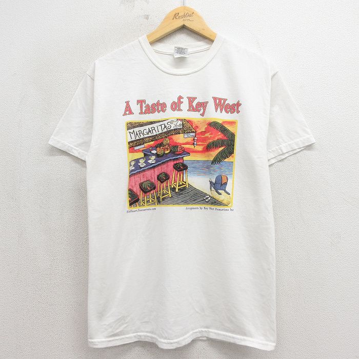 00s 半袖Tシャツ キーウエスト ホワイト メンズM相当 | 古着