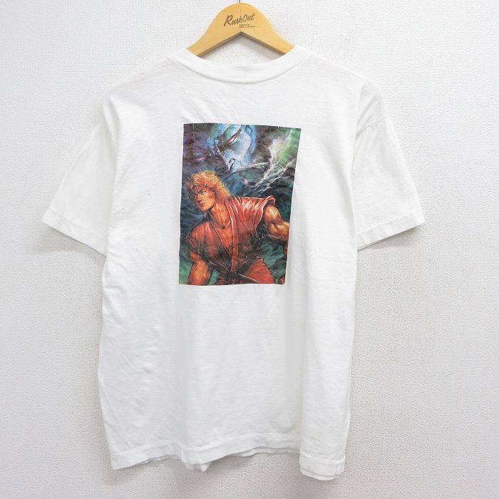 90s 半袖Tシャツ ストリートファイター ホワイト L | 古着
