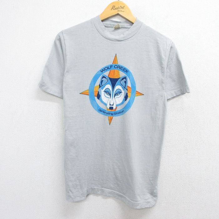 スクリーンスターズ 80s 半袖Tシャツ WOLF CREEK グレー S | 古着