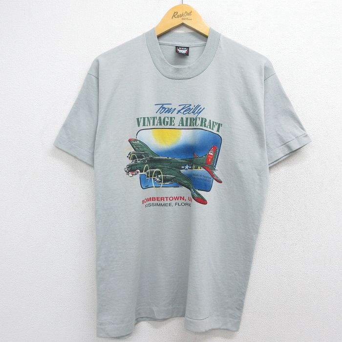 スクリーンスターズ 80s 半袖Tシャツ ボーイングB-17G グレー L | 古着