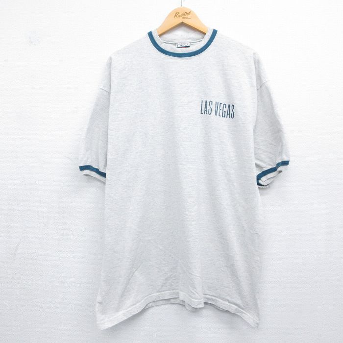 90s 半袖Tシャツ ラスベガス グレー XL | 古着