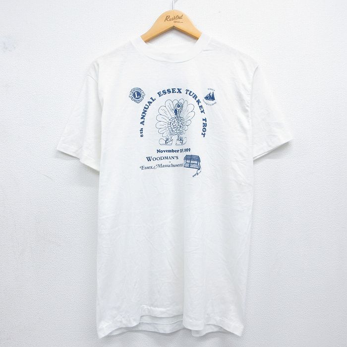 ヘインズ 80s 半袖Tシャツ エセックスターキートロット ホワイト L | 古着