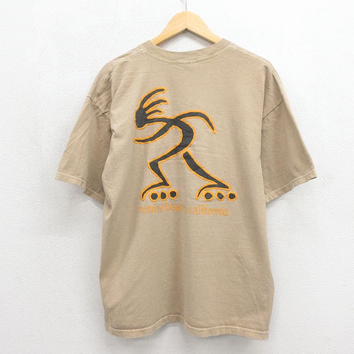 00s 半袖Tシャツ ベニスビーチ ベージュ XL | 古着