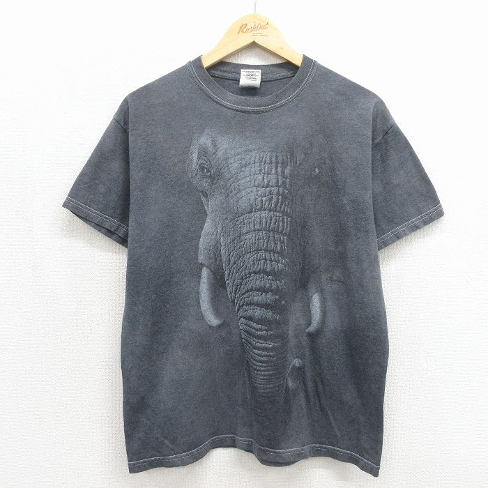 00s 半袖Tシャツ ゾウ グレー L | 古着
