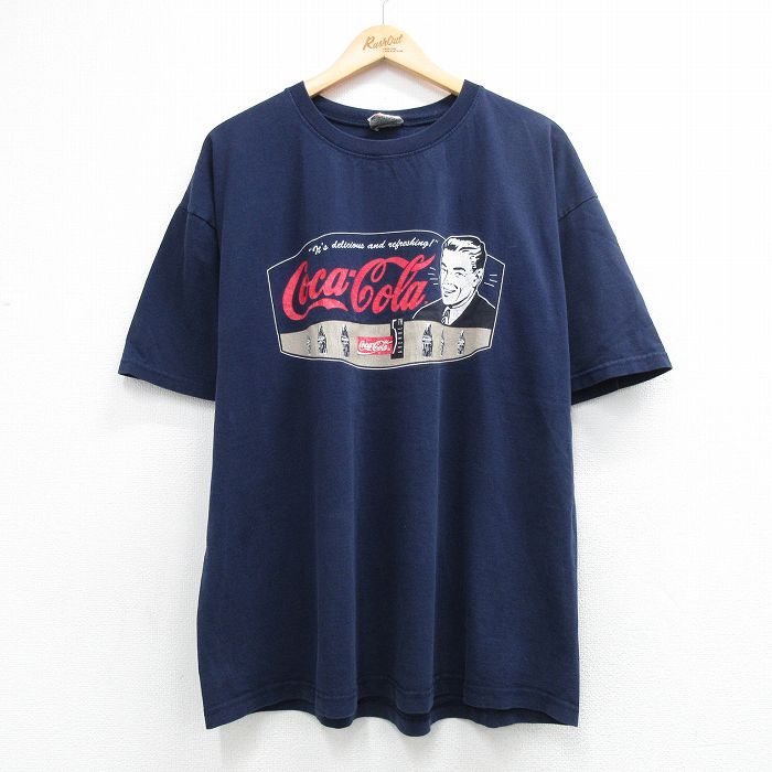 コカコーラ 90s 半袖Tシャツ ネイビー メンズXL相当 | 古着