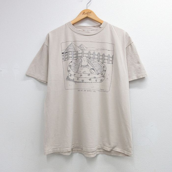 オニータ 90s 半袖Tシャツ MOSES ベージュ XL | 古着
