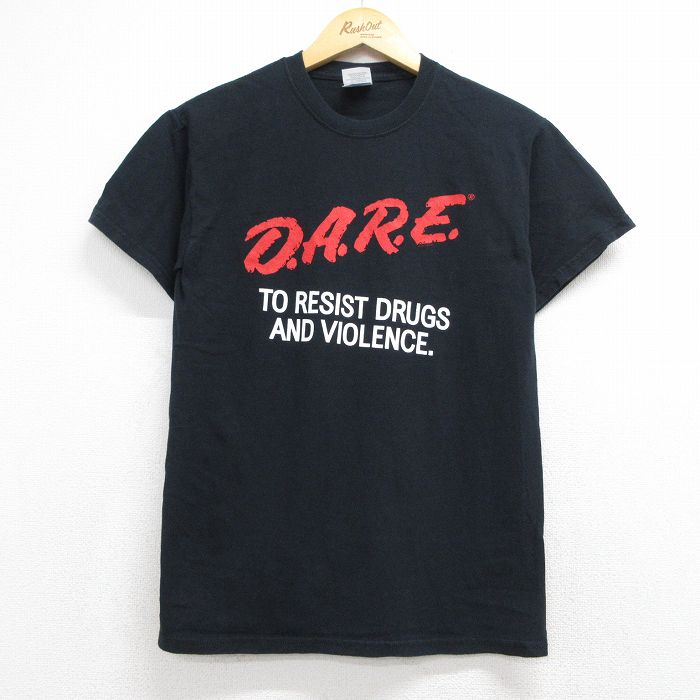 00s 半袖Tシャツ DARE ブラック S | 古着