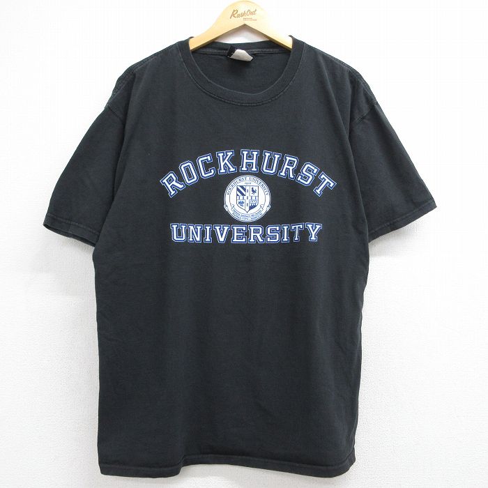 ジャンスポーツ 00s 半袖Tシャツ ROCKHURST ブラック XL | 古着