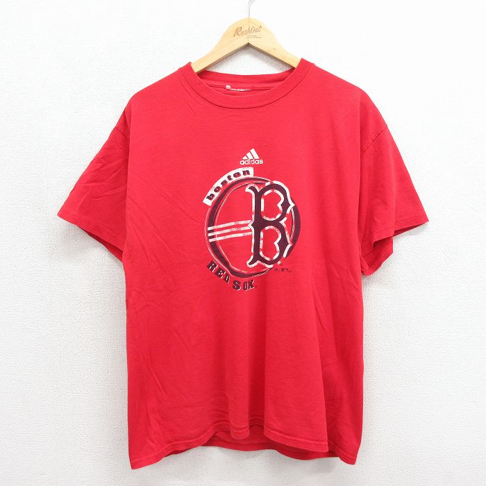 アディダス 00s 半袖Tシャツ ボストンレッドソックス レッド メンズXL相当 | 古着