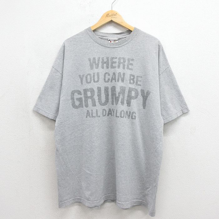 00s 半袖Tシャツ ディズニーしらゆきひめ グレー メンズXL相当 | 古着