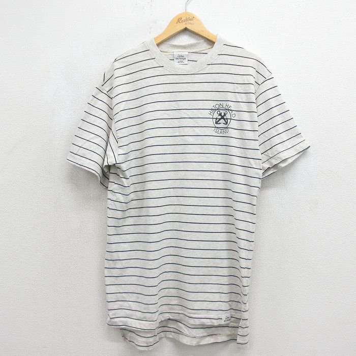 90s 半袖Tシャツ イカリ グレー メンズL相当 | 古着