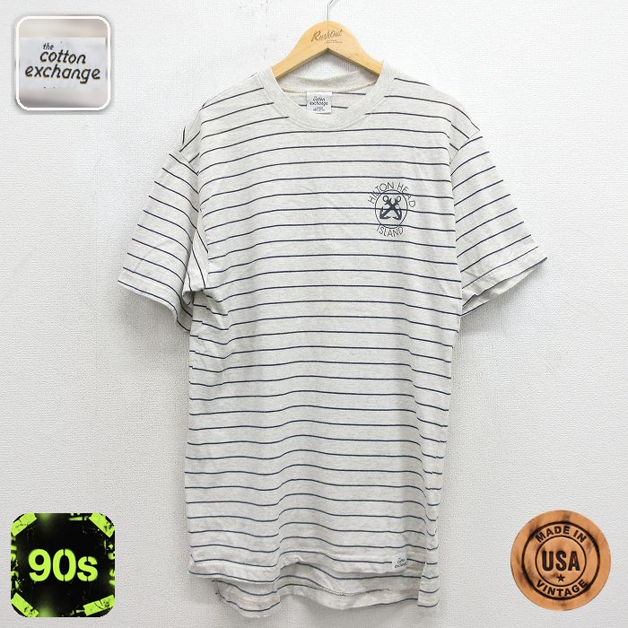 90s 半袖Tシャツ イカリ グレー メンズL相当 | 古着
