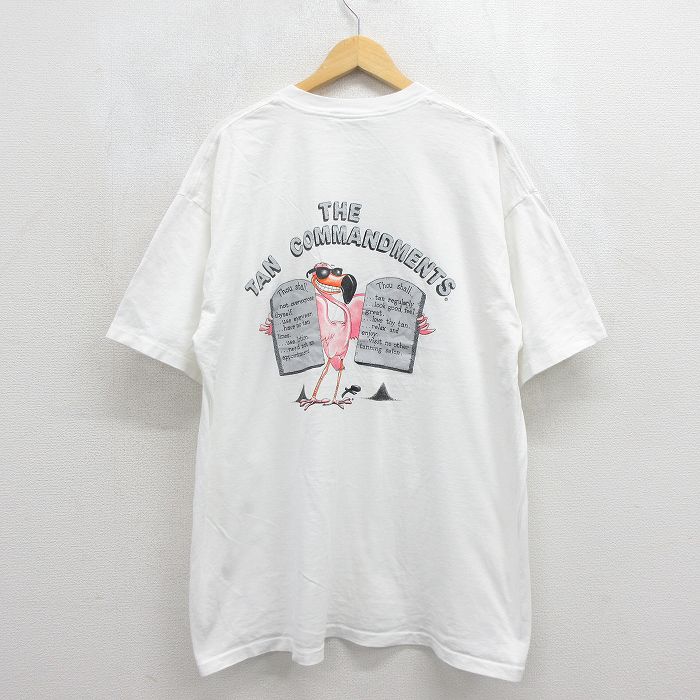 All Sport 90s 半袖Tシャツ 鳥 ホワイト メンズXL相当 | 古着