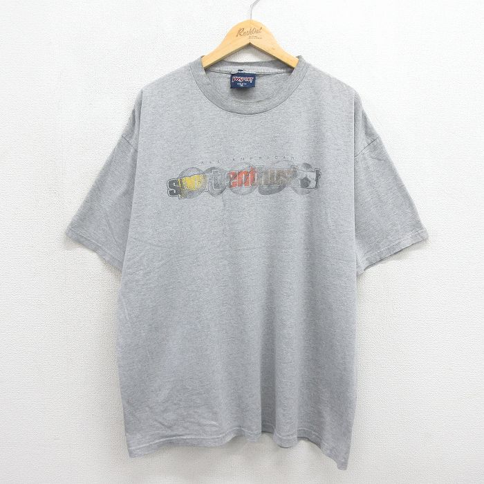 ジャンスポーツ 90s 半袖Tシャツ スポーツ グレー メンズXL相当 | 古着