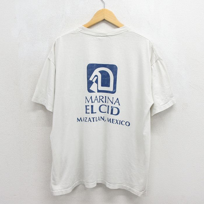 半袖Tシャツ MARINA ホワイト メンズXL相当 | 古着
