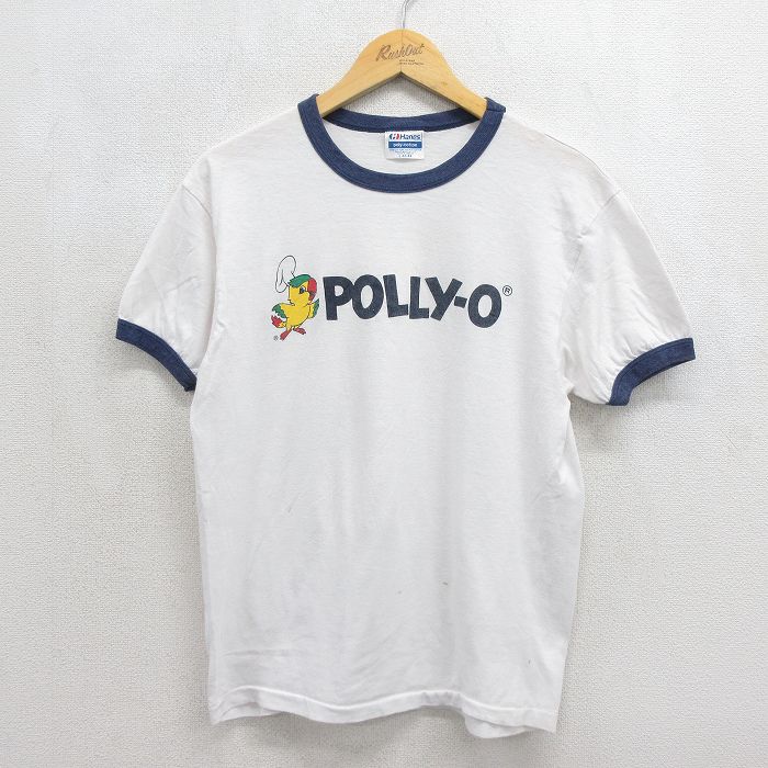 ヘインズ 80s 半袖Tシャツ POLLY ホワイト メンズM相当 | 古着