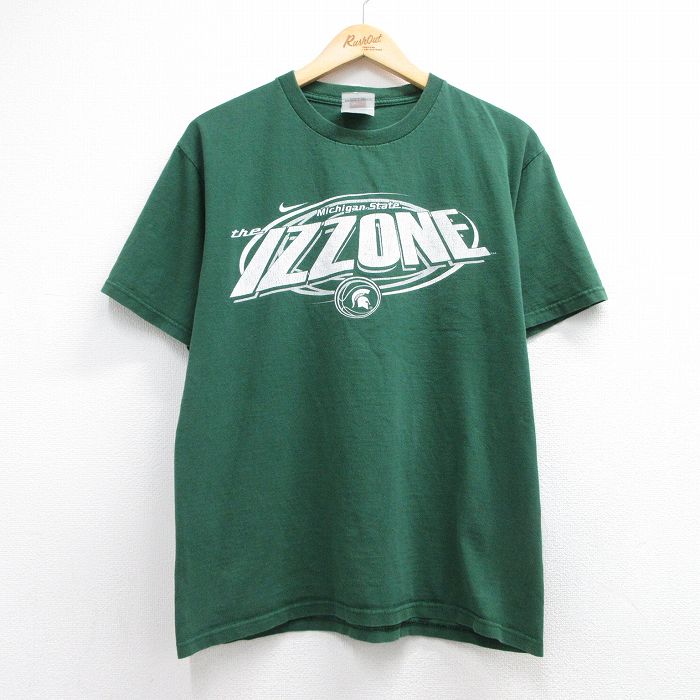 ナイキ 00s 半袖Tシャツ ミシガン グリーン メンズM相当 | 古着