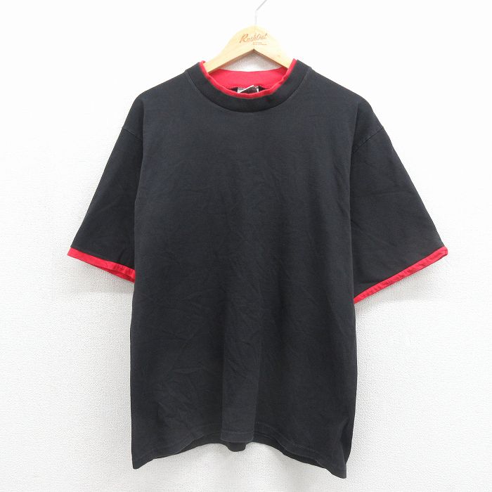 90s 半袖Tシャツ ブラック メンズL相当 | 古着