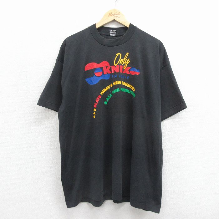 フルーツオブザルーム 90s 半袖Tシャツ KNIX ブラック メンズXL相当 | 古着